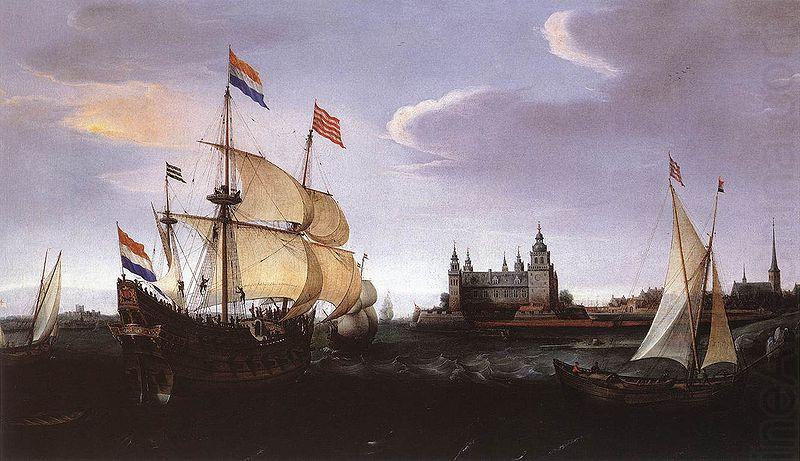 VROOM, Hendrick Cornelisz. Hollandse schepen in de Sont china oil painting image